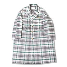 画像をギャラリービューアに読み込む, Subtle Gold Logo Checked Coat