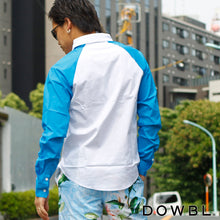 画像をギャラリービューアに読み込む, DOWBL ダブル カラーラグランスリーブシャツ【6/13】【あす楽対応_近畿】