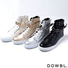 画像をギャラリービューアに読み込む, 【SALE30】DOWBL ダブル チェーンベルトハイカットスニーカー【11/13】【あす楽対応_近畿】