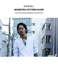 画像をギャラリービューアに読み込む, 【SALE50】DOWBL/ダブル/geometric patternスカーフ【全1色】【4/28】【あす楽対応_近畿】