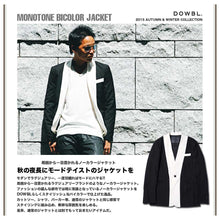 画像をギャラリービューアに読み込む, DOWBL/ダブル/モノトーンバイカラージャケット【全1色】【9/11】【あす楽対応_近畿】