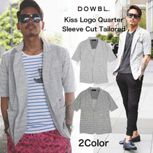 画像をギャラリービューアに読み込む, DOWBL/ダブル/Kiss Logo Quarter Sleeve Cut Tailored【全2色】