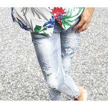 画像をギャラリービューアに読み込む, DOWBL/ダブル/Kiss Logo Damege Skinny Pants【全1色】