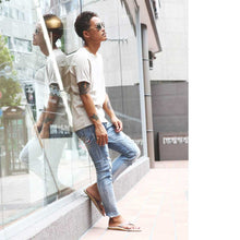 画像をギャラリービューアに読み込む, DOWBL/ダブル/Kiss Logo Damege Skinny Pants【全1色】