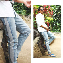 画像をギャラリービューアに読み込む, DOWBL/ダブル/Sweat Line Skinny Denim【全1色】
