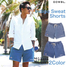 画像をギャラリービューアに読み込む, DOWBL/ダブル/Indigo Sweat Shorts【全2色】