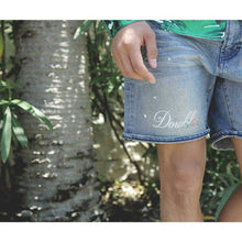 画像をギャラリービューアに読み込む, DOWBL/ダブル/Botanical SplashDenim Shorts【全1色】