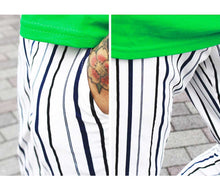 画像をギャラリービューアに読み込む, DOWBL/ダブル/Multi Striped Stretch Slacks【全1色】