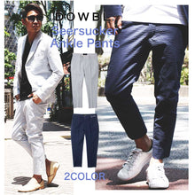 画像をギャラリービューアに読み込む, DOWBL/ダブル/Seersucker Ankle Pants【全2色】
