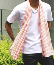画像をギャラリービューアに読み込む, DOWBL/ダブル/【予約商品】Blocks Stripe Pattern Stole【全2色】