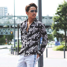 画像をギャラリービューアに読み込む, DOWBL/ダブル/Monotone Aloha Long Sleeve Shirts【全1色】