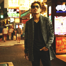 画像をギャラリービューアに読み込む, DOWBL/ダブル/Low Guage Heather Knit Jkt【全2色】