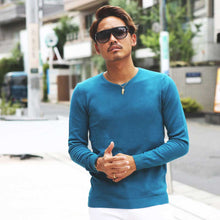 画像をギャラリービューアに読み込む, DOWBL/ダブル/DW Fine V Neck Color Knit【全2色】