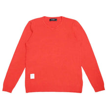 画像をギャラリービューアに読み込む, DOWBL/ダブル/DW Fine V Neck Color Knit【全2色】