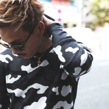 画像をギャラリービューアに読み込む, DOWBL/ダブル/Camo Crew Neck Knit Sweater【全1色】