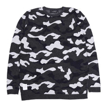 画像をギャラリービューアに読み込む, DOWBL/ダブル/Camo Crew Neck Knit Sweater【全1色】
