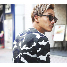 画像をギャラリービューアに読み込む, DOWBL/ダブル/Camo Crew Neck Knit Sweater【全1色】