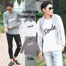 画像をギャラリービューアに読み込む, DOWBL/ダブル/Scribble Logo Triblend Long Sleeve【全2色】
