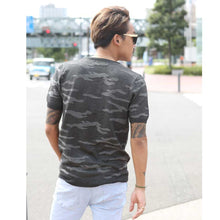 画像をギャラリービューアに読み込む, DOWBL/ダブル/Camo Jacquard Knit Tee【全1色】