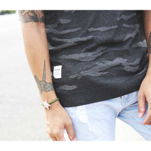 画像をギャラリービューアに読み込む, DOWBL/ダブル/Camo Jacquard Knit Tee【全1色】