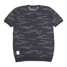画像をギャラリービューアに読み込む, DOWBL/ダブル/Camo Jacquard Knit Tee【全1色】
