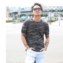 画像をギャラリービューアに読み込む, DOWBL/ダブル/Camo Jacquard Knit Tee【全1色】