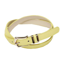画像をギャラリービューアに読み込む, DOWBL/ダブル/Gold Leather Narrow Belt【全3色】