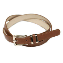 画像をギャラリービューアに読み込む, DOWBL/ダブル/Gold Leather Narrow Belt【全3色】