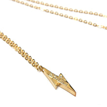 画像をギャラリービューアに読み込む, DOWBL/ダブル/Diamond Gold Bolt Necklace【全1色】