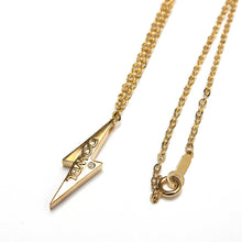画像をギャラリービューアに読み込む, DOWBL/ダブル/Diamond Gold Bolt Necklace【全1色】