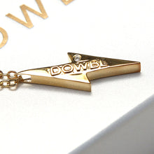 画像をギャラリービューアに読み込む, DOWBL/ダブル/Diamond Gold Bolt Necklace【全1色】