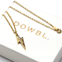 画像をギャラリービューアに読み込む, DOWBL/ダブル/Diamond Gold Bolt Necklace【全1色】
