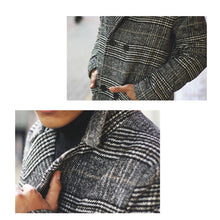 画像をギャラリービューアに読み込む, DOWBL/ ダブル/ Glen Check Double Chester Coat  【全1色】