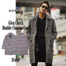 画像をギャラリービューアに読み込む, DOWBL/ ダブル/ Glen Check Double Chester Coat  【全1色】