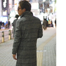 画像をギャラリービューアに読み込む, DOWBL/ ダブル/ Glen Check Double Chester Coat  【全1色】