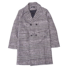 画像をギャラリービューアに読み込む, DOWBL/ ダブル/ Glen Check Double Chester Coat  【全1色】