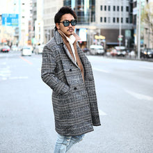 画像をギャラリービューアに読み込む, DOWBL/ ダブル/ Glen Check Double Chester Coat  【全1色】