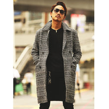 画像をギャラリービューアに読み込む, DOWBL/ ダブル/ Glen Check Double Chester Coat  【全1色】