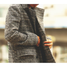 画像をギャラリービューアに読み込む, DOWBL/ ダブル/ Glen Check Double Chester Coat  【全1色】