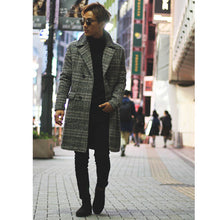 画像をギャラリービューアに読み込む, DOWBL/ ダブル/ Glen Check Double Chester Coat  【全1色】
