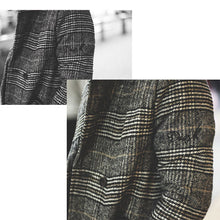 画像をギャラリービューアに読み込む, DOWBL/ ダブル/ Glen Check Double Chester Coat  【全1色】