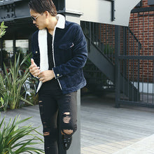 画像をギャラリービューアに読み込む, DOWBL/ ダブル/ Gold Studs Boa Corduroy Jacket  【全3色】