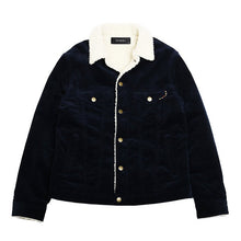 画像をギャラリービューアに読み込む, DOWBL/ ダブル/ Gold Studs Boa Corduroy Jacket  【全3色】