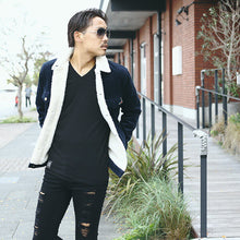 画像をギャラリービューアに読み込む, DOWBL/ ダブル/ Gold Studs Boa Corduroy Jacket  【全3色】