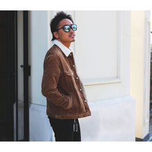 画像をギャラリービューアに読み込む, DOWBL/ ダブル/ Flower Flag Boa Corduroy Jacket  【全3色】
