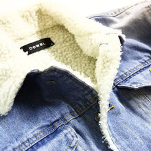 画像をギャラリービューアに読み込む, DOWBL/ ダブル/ Flower Sleeve Denim BoaJacket  【全2色】