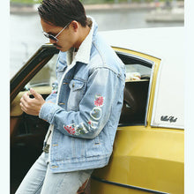 画像をギャラリービューアに読み込む, DOWBL/ ダブル/ Flower Sleeve Denim BoaJacket  【全2色】