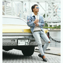 画像をギャラリービューアに読み込む, DOWBL/ ダブル/ Flower Sleeve Denim BoaJacket  【全2色】