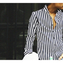 画像をギャラリービューアに読み込む, DOWBL/ ダブル/ Leaf Icon Striped Dress Shirts  【全2色】