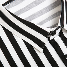 画像をギャラリービューアに読み込む, DOWBL/ ダブル/ Leaf Icon Striped Dress Shirts  【全2色】